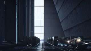 Archviz: Metallic lobby