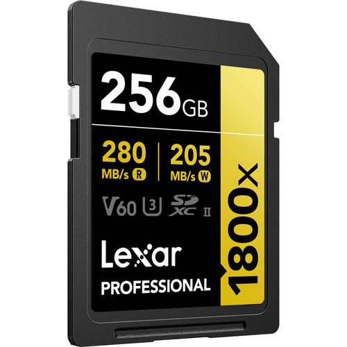 Lexar 256GB Professional 1800x USH-II SDXC, Two Pack