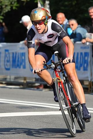 Kristin Armstrong (USA) in the time trial earlier this week
