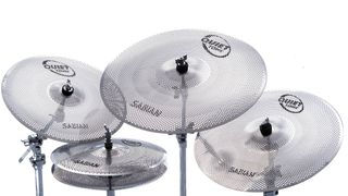Low volume cymbals: Sabian Quiet Tone Cymbals