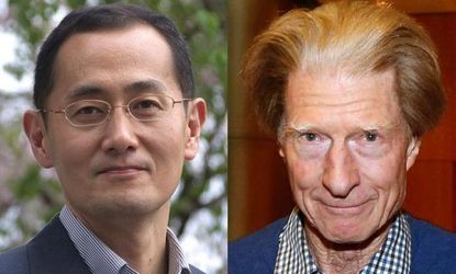 Nobel Prize winners, Kyoto University Professor Shinya Yamanaka of Japan (left) and Sir John Gurdon of Britain: The two esteemed scientists will share the $1.2 million prize for their groundb