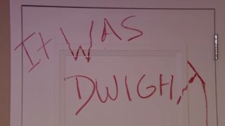 "It was Dwight" in red script