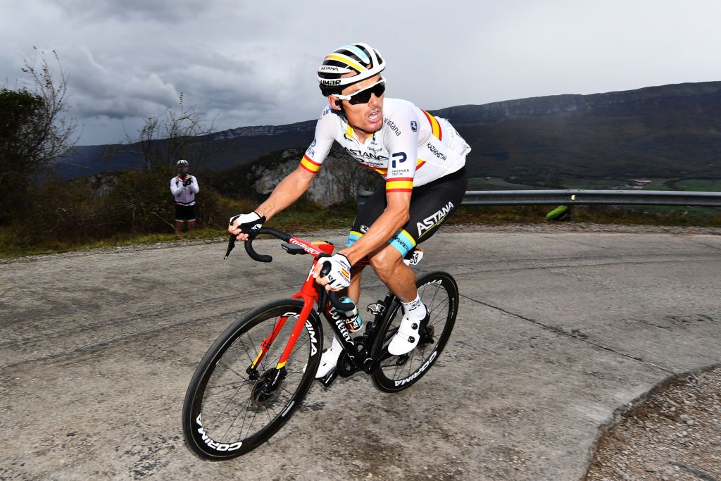 LEKUNBERRI SPAIN OCTOBER 21 Luis Leon Sanchez Gil of Spain and Astana Pro Team during the 75th Tour of Spain 2020 Stage 2 a 1516km stage from Pamplona to Lekunberri lavuelta LaVuelta20 La Vuelta on October 21 2020 in Lekunberri Spain Photo by David RamosGetty Images