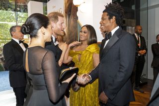 Beyonce and Meghan Markle at The Lion King premiere
