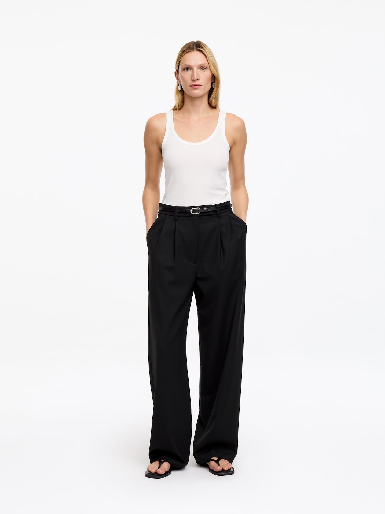 Arket, Tailored Wool Blend Trousers