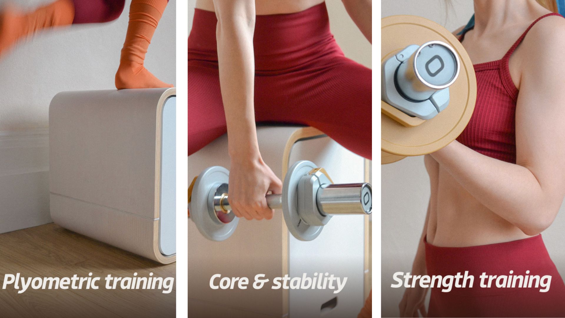 an image of the box in use for plyometric, core, and strength training