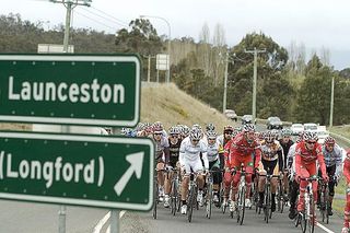 The field leave Launceston in the 200km one-day classic to New Norfolk in Tasmania's south.