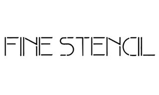 Free stencil fonts: Fine Stencil