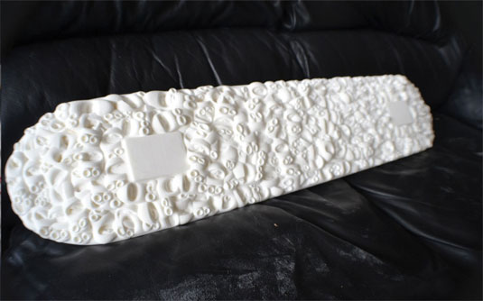 3D printed skateboard