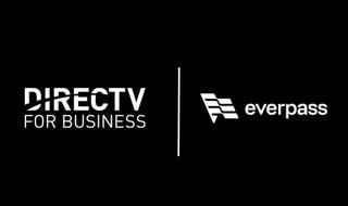 DirecTV and Everpass logos on black