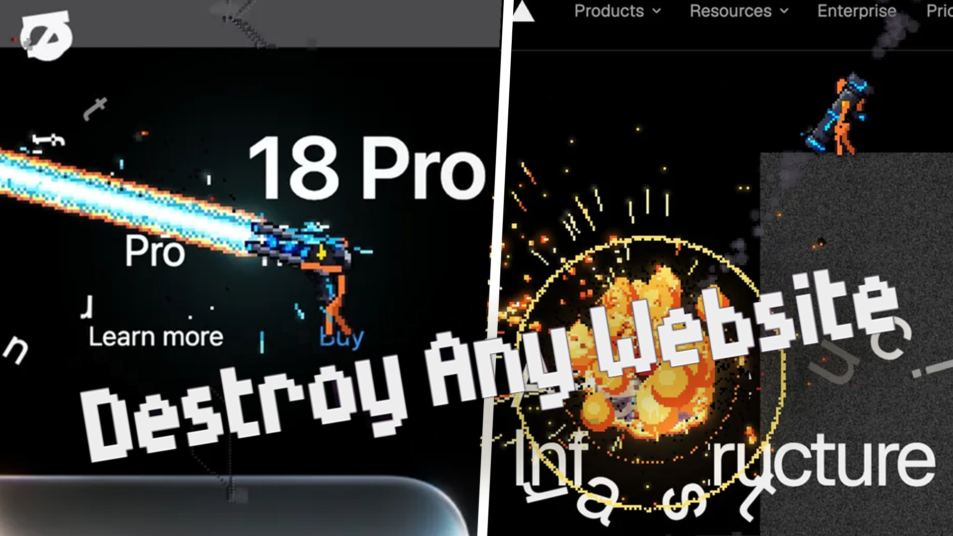 Destroy Any Website game