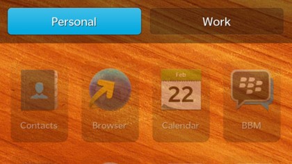 BlackBerry BES 10 BB10 interface