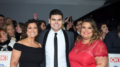 Gogglebox star Amy Tapper and her family on the red carpet at the NTAs
