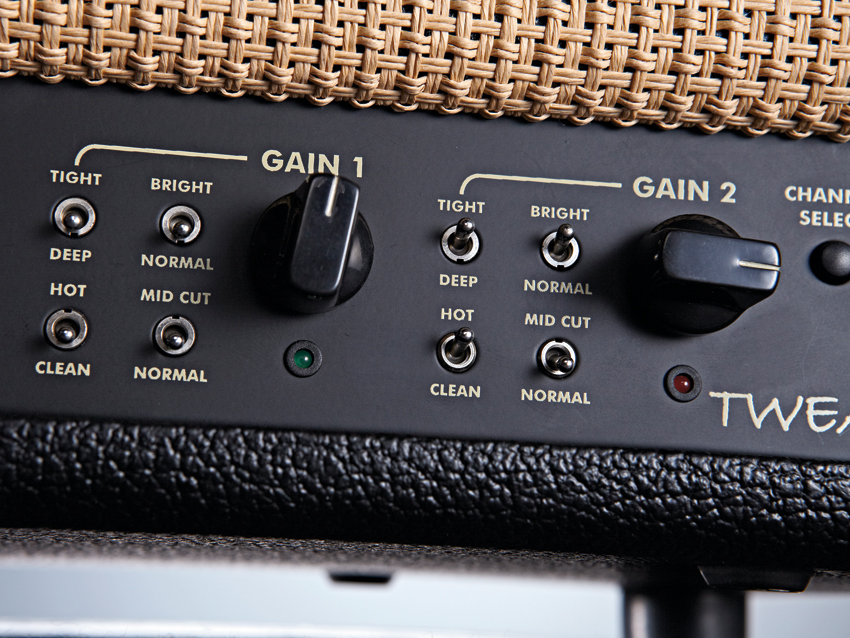 Each Gain control has four extra switches for added tweakability.
