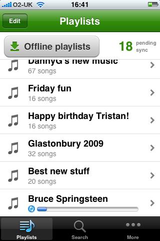 Spotify on iphone