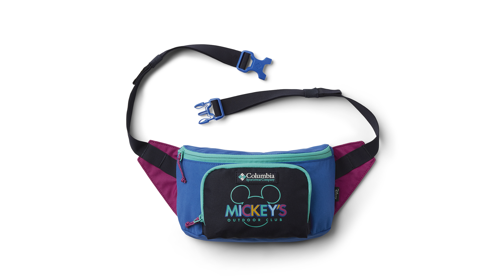 Columbia's Mickey's Outdoor Club Collection flatlay