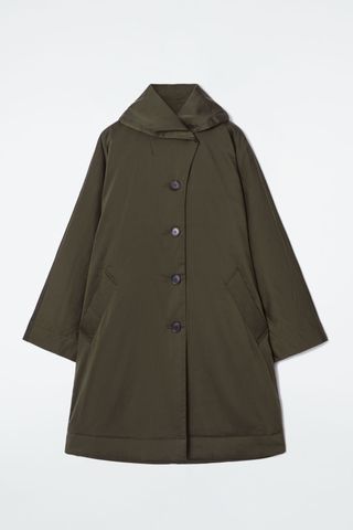 cos, Oversize Shawl Padded Coat