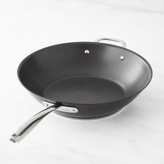 Williams Sonoma Thermo-Clad Nonstick Open Wok With Helper Handle, 14 Inches