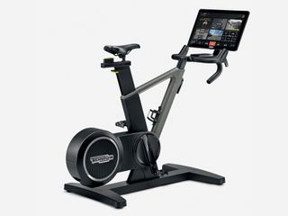 Technogym Ride Smart Bike with a huge 22 inch screen which is great for movie watching whilst training