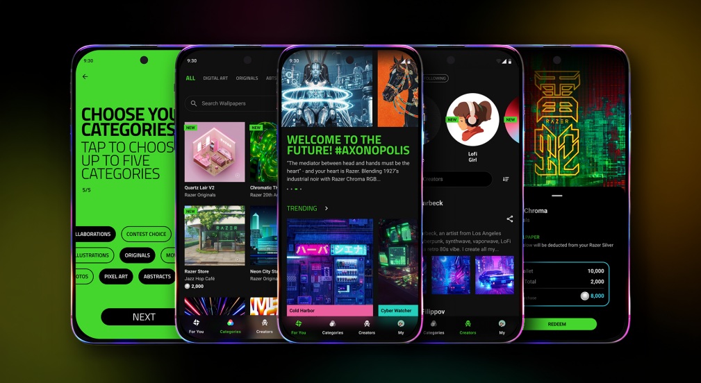 Razer prepares its Axon Mobile app (Axon Wallpaper Engine) for Android users with a pre-registration period on the Play Store.
