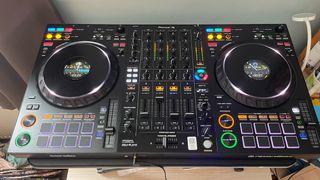 Pioneer DDJ-FLX10 DJ controller in our writer's home testing studio