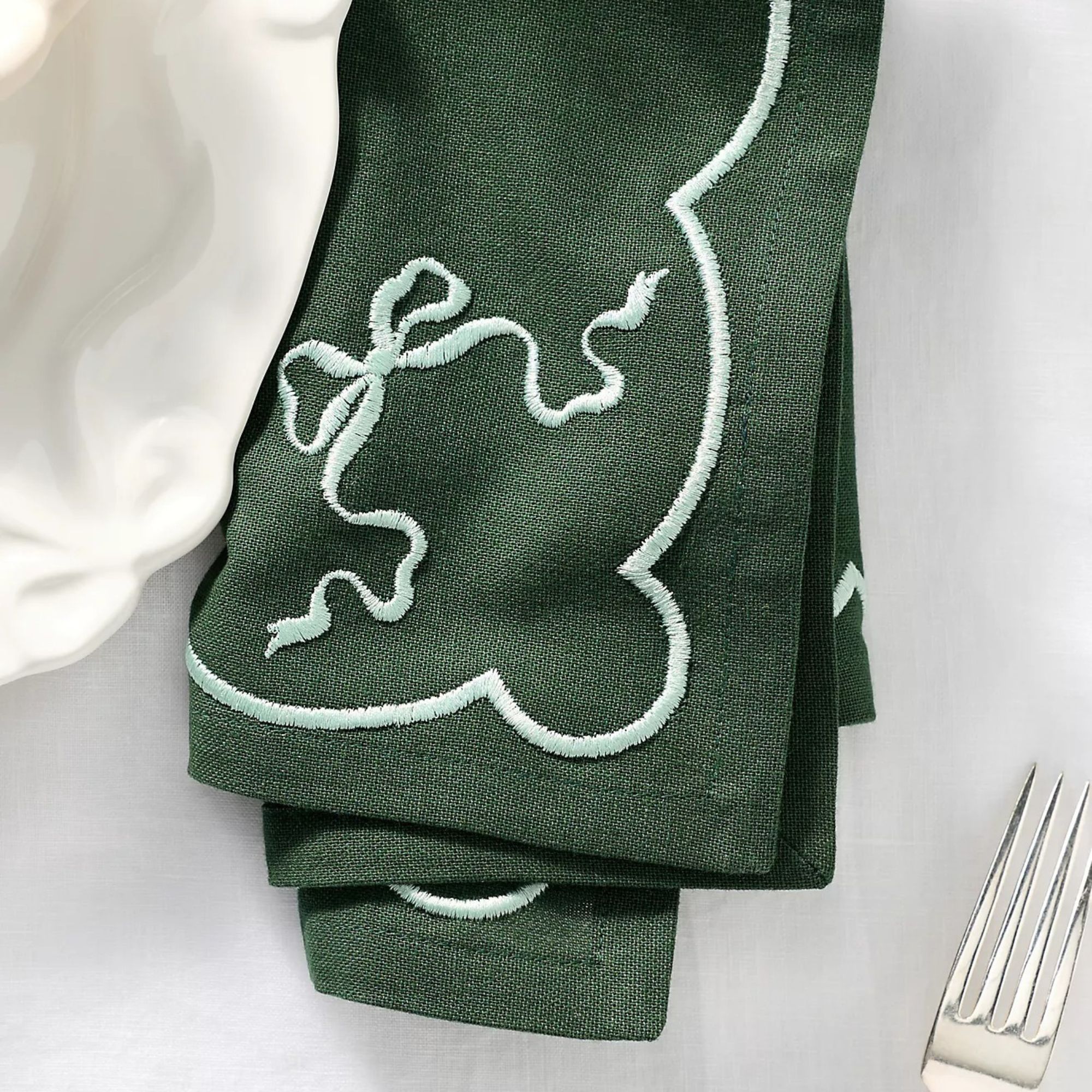 green napkins