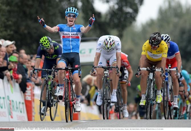 Tom-Jelte Slagter wins the sprint