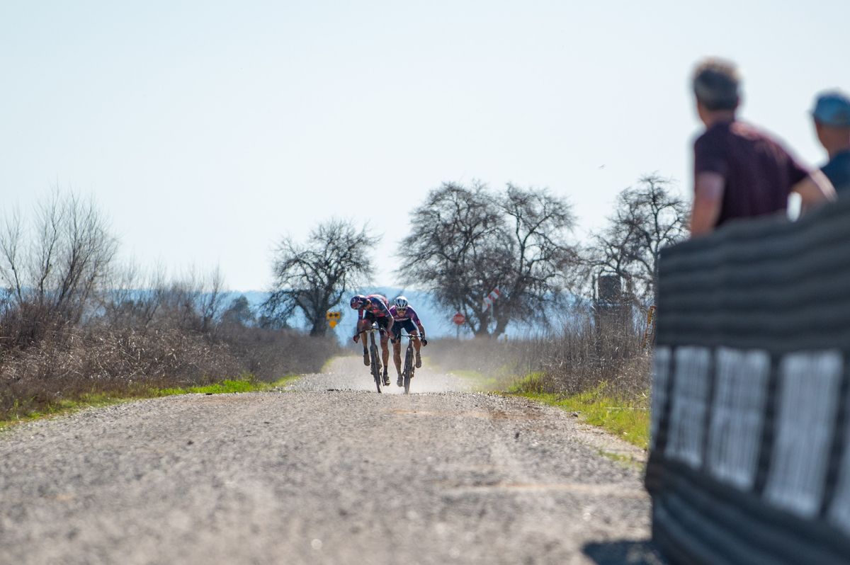 The pro men's race came down to the final 6km on loose gravel, with Brennan Wertz taking the victory