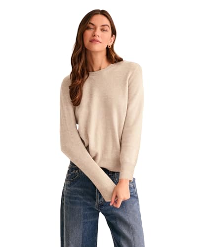Naadam, Women's the Original 100% Cashmere Crewneck Sweater Oatmeal