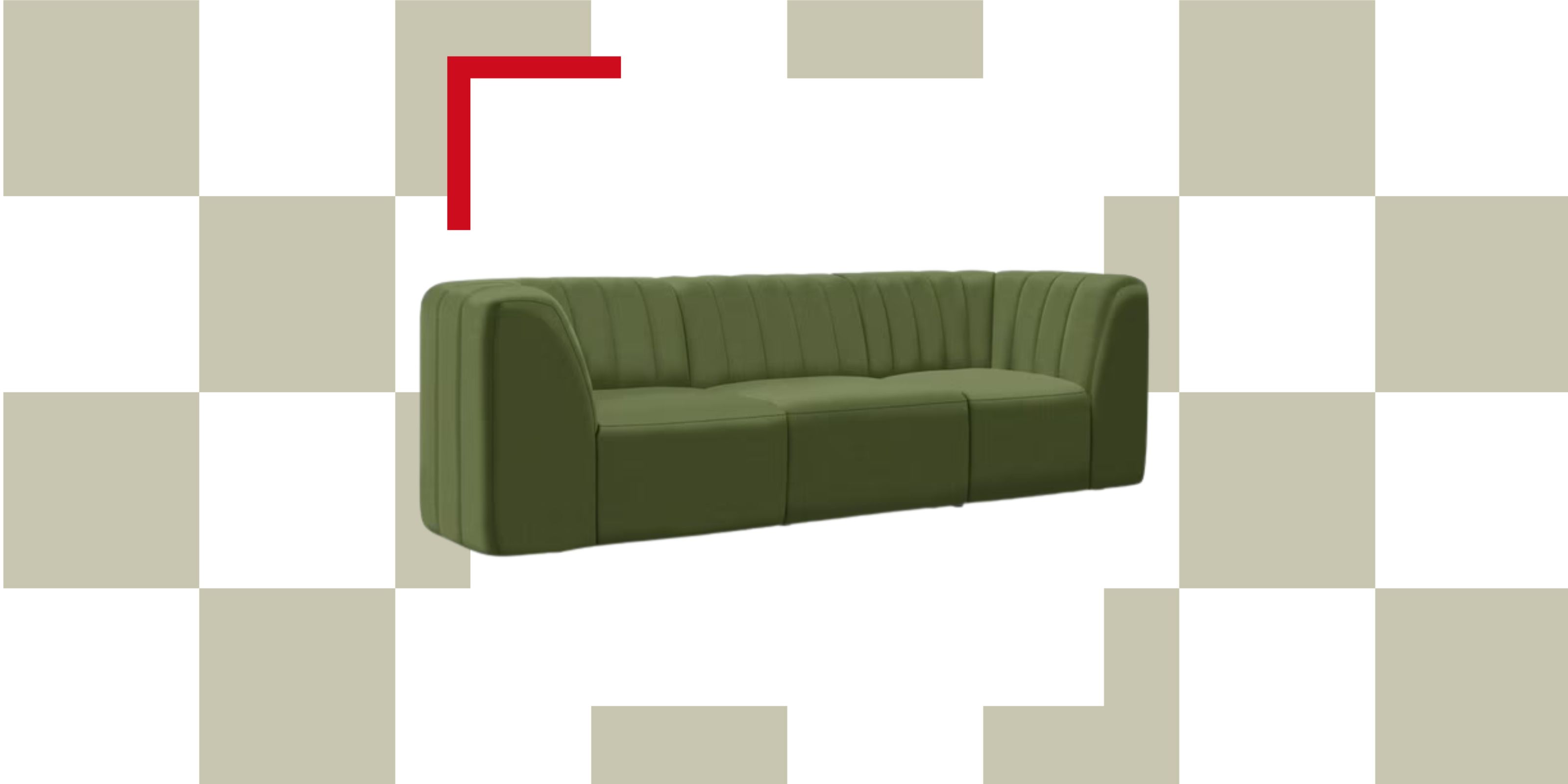 John Lewis Flow Sofa in Green