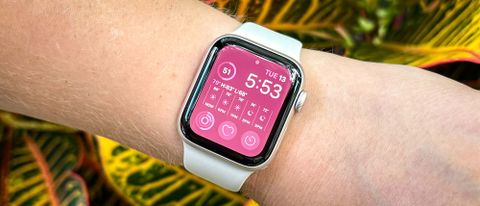 Apple Watch SE (2022) shown on wrist