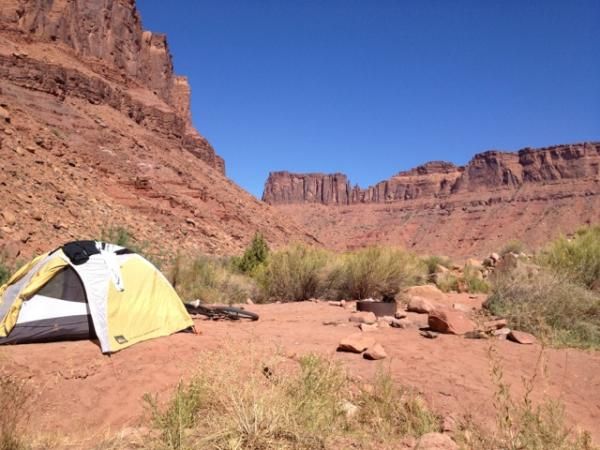 Sammi and I had a killer campsite in Moab