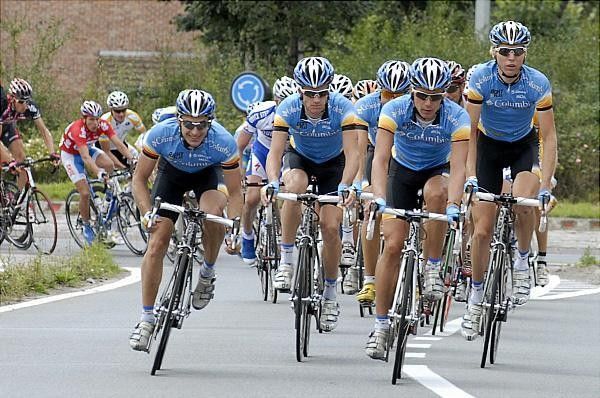 Team Columbia leads the bunch.