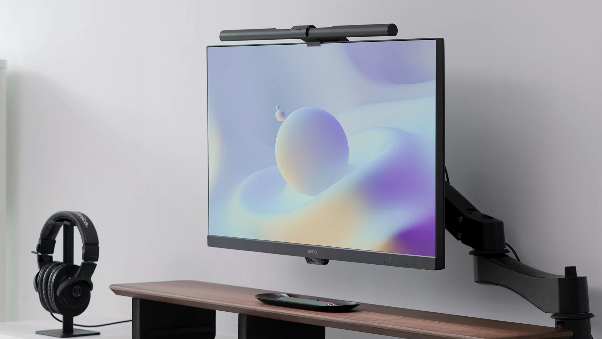 BenQ ScreenBar light over a monitor