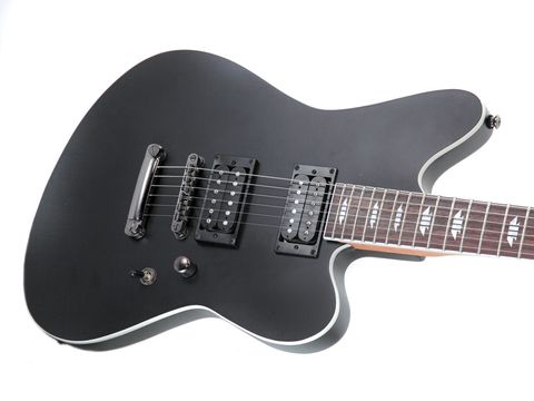 The Skatecaster's not-quite-doublecut shape means top-fret access to low strings is restricted.