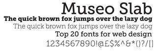 Web fonts: Museo Slab
