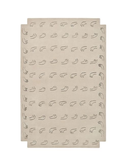 All Hands Beige Rug