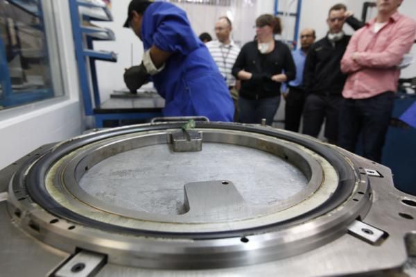 Careful engineering yields only the slightest amount of waste when manufacturing the Haven Carbon rims. Easton claims only a 1-2 percent scrap rate.