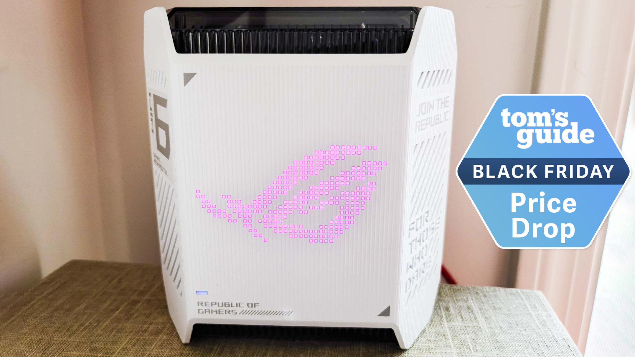 Asus ROG Rapture GT6 with a Tom's Guide Black Friday deals badge