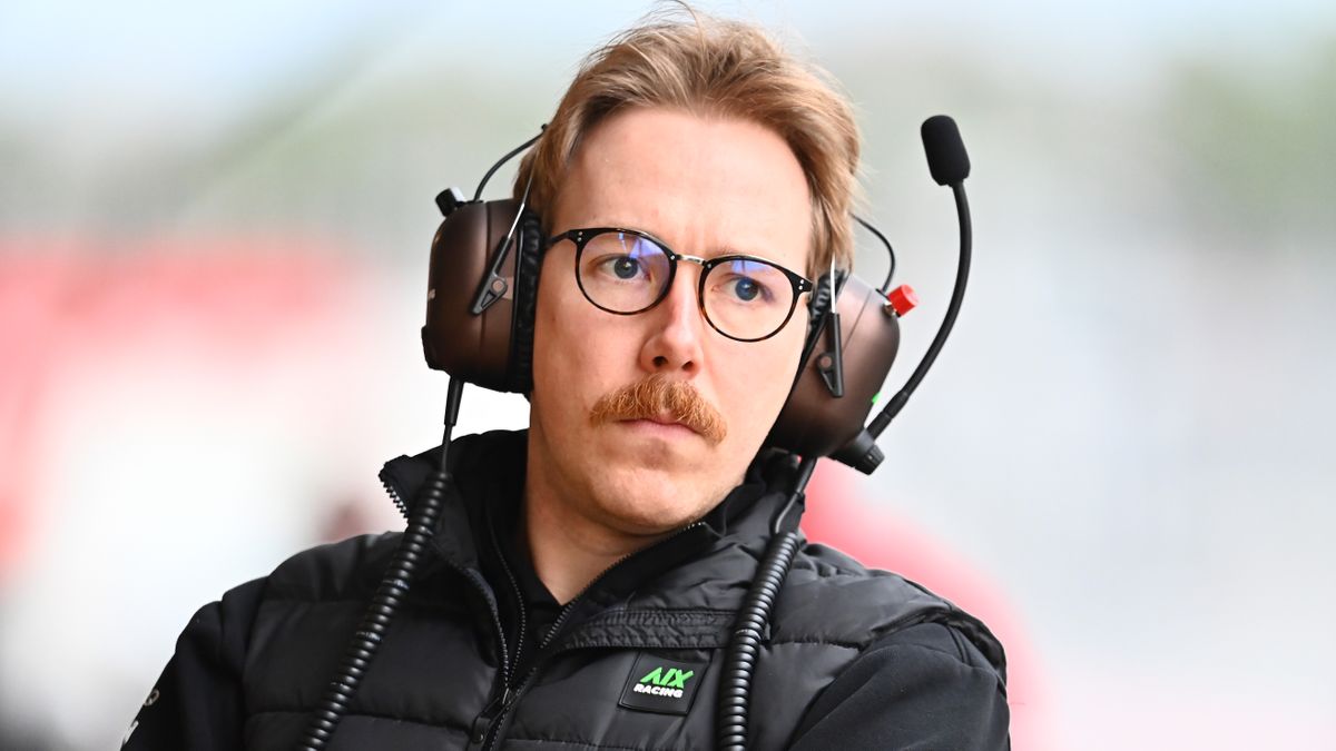 AIX Racing team member looks on during Formula 2 testing at Circuit de Barcelona-Catalunya ahead of F1 testing in Bahrain 