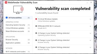 Vulnerability scan report