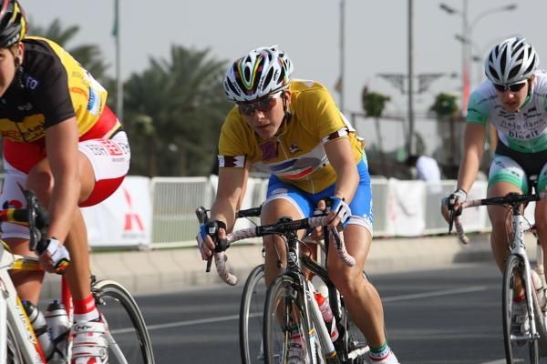 Giorgia Bronzini (Italy) lost time to Kirsten Wild (Cervelo Test Team) on the intermediate sprints, which cost her the overall victory