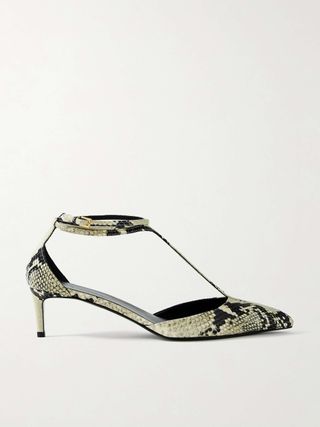 KHAITE Mia Snake-Effect Leather Pumps