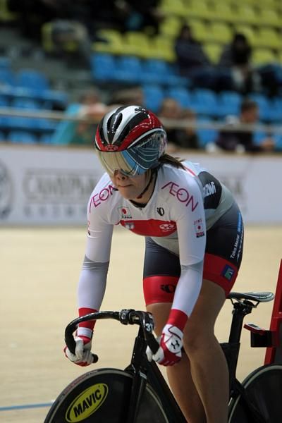 Kayono Maeda (Japan) begins her 500m time trial.
