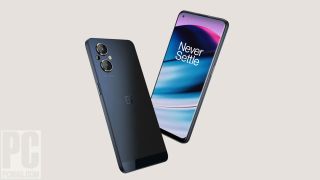 Renders of the front and rear of the OnePlus Nord N20 5G against a neutral background