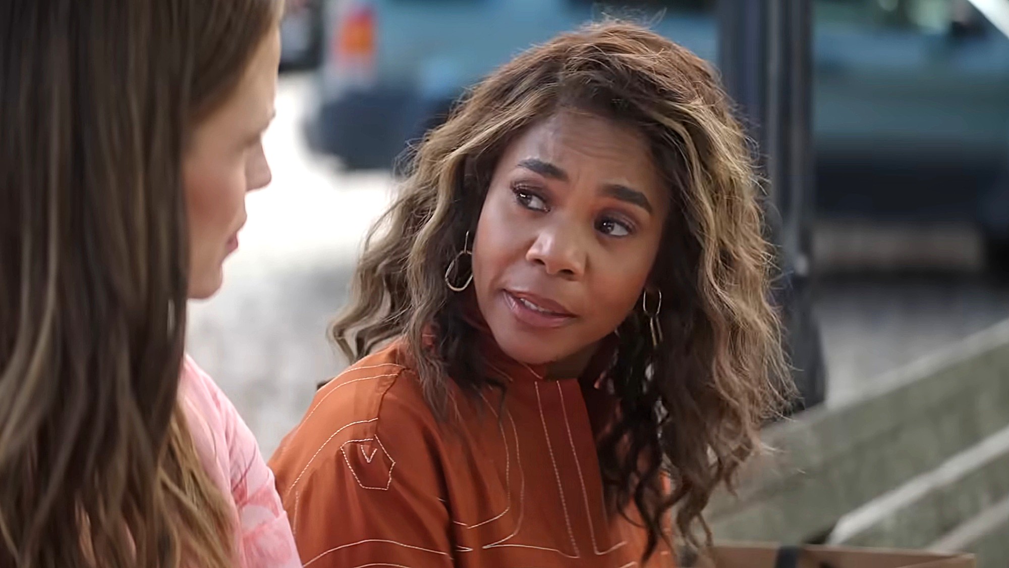 Regina Hall as Dru-Ann is shown on The Five Star Weekend.