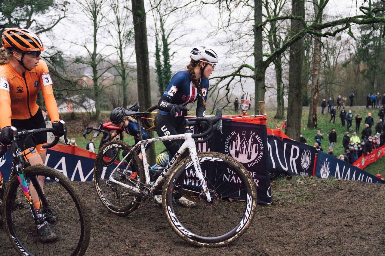 Kaya Musgrave at World Cup Namur junior race 2021