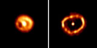 Hubble Space Telescope revealed a ring of debris from Nova Cygni 1992 F.