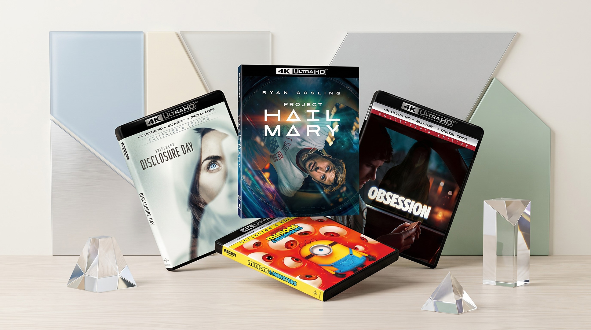A selection of 4K Blu-rays.