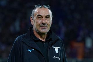 Maurizio Sarri of SS Lazio looks on during the Serie A match between ACF Fiorentina and SS Lazio at Stadio Artemio Franchi, Florence, Italy on 10 October 2022